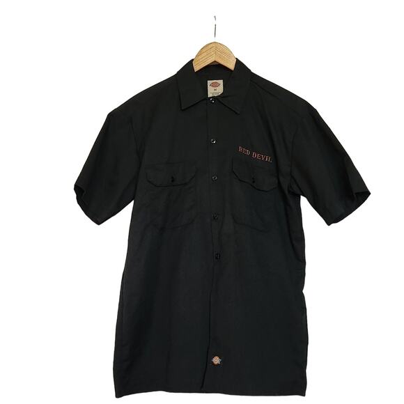 Red Devil Clothing Men's Dickies Button Down Shirt - Medium - Picture 2 of 7